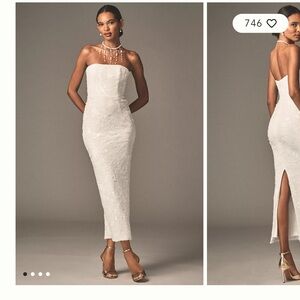 Anthropologie Helsi Leslie Strapless Sequin Dress - WORN ONLY ONCE, FREE SHIP